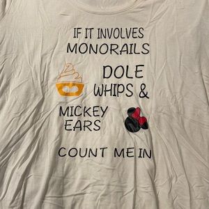 white disney inspired shirt